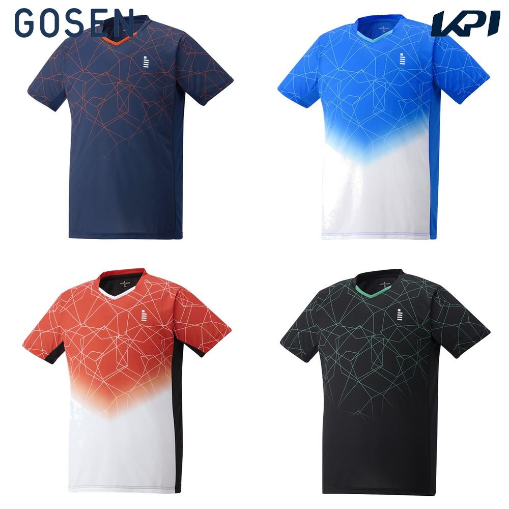 ゴーセン GOSEN テニスウェア ユニセックス   ゲームシャツ T2412 2024SS