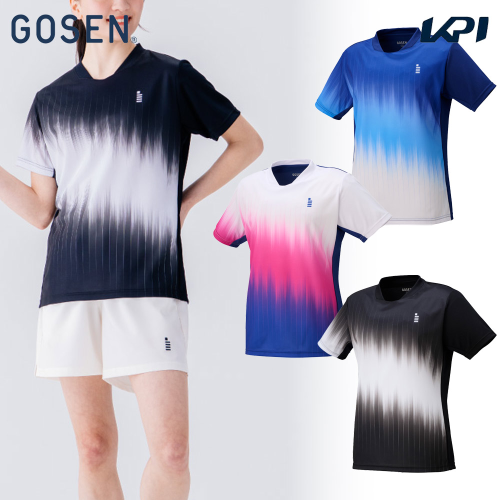 ゴーセン GOSEN テニスウェア レディース   ゲームシャツ T2541 2025FW