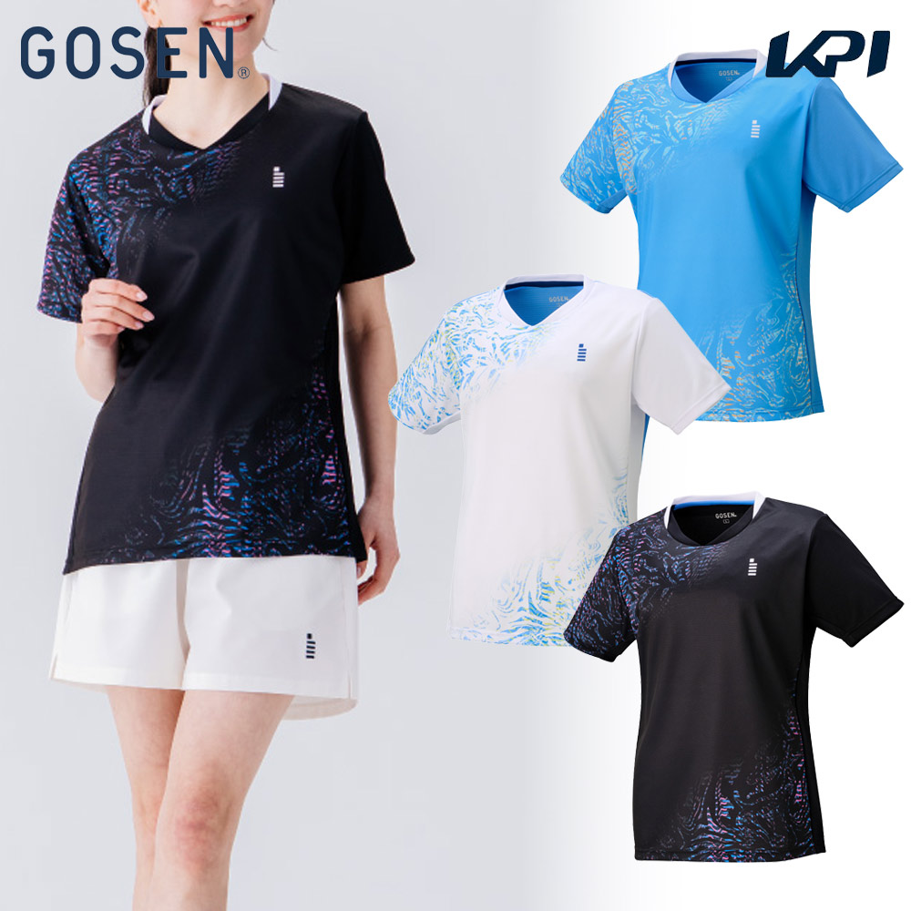 ゴーセン GOSEN テニスウェア レディース   ゲームシャツ T2543 2025FW