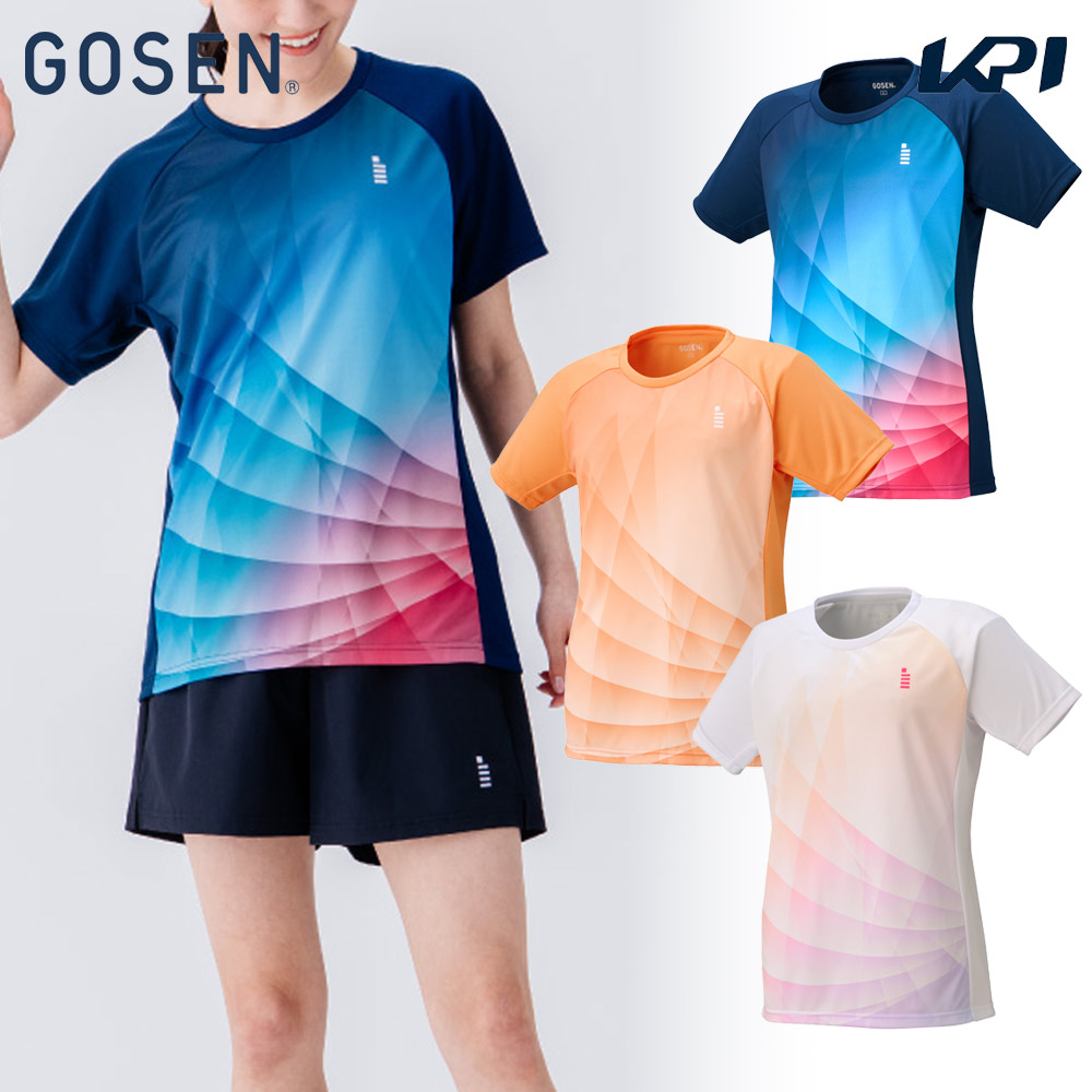 ゴーセン GOSEN テニスウェア レディース   レディースゲームシャツ T2551 2025FW
