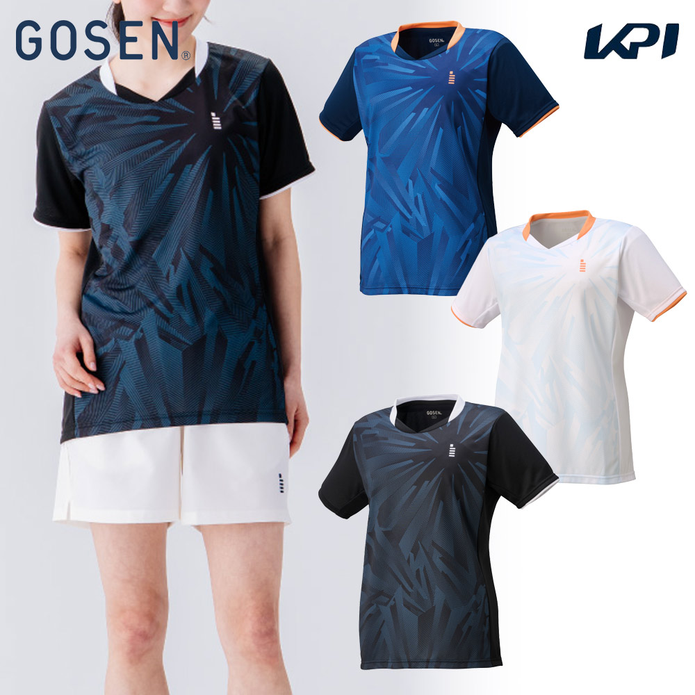 ゴーセン GOSEN テニスウェア レディース   レディースゲームシャツ T2553 2025FW