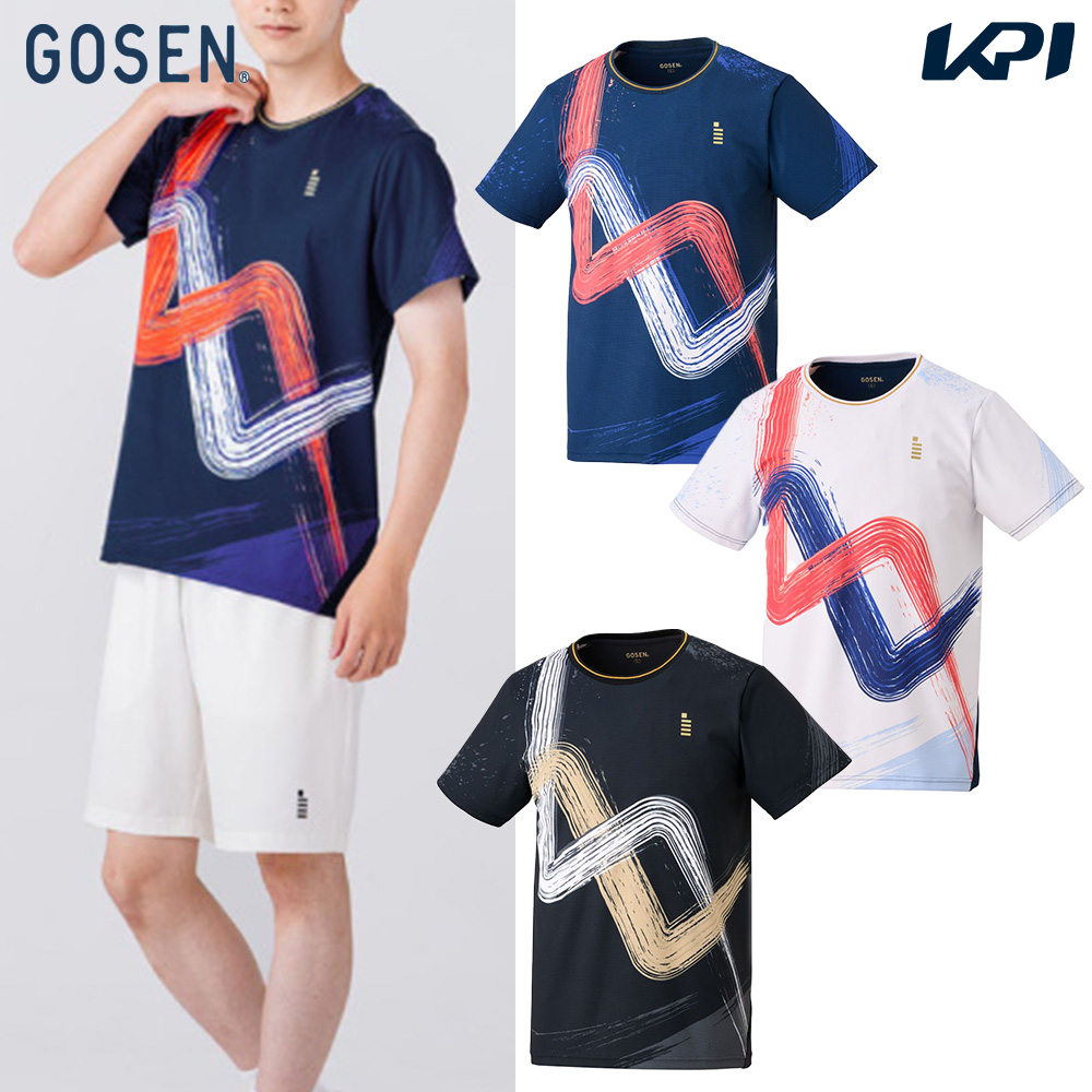 ゴーセン GOSEN テニスウェア ユニセックス   ゲームシャツ T2600 2026SS