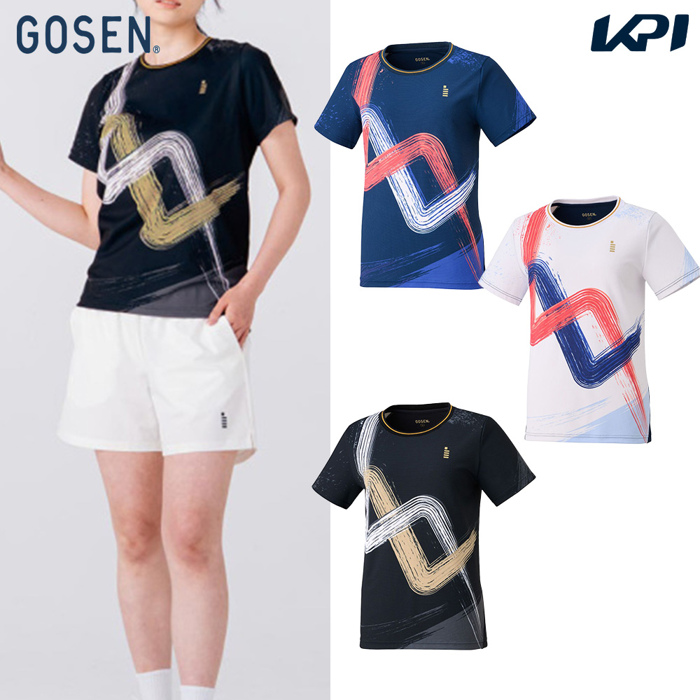 ゴーセン GOSEN テニスウェア レディース   ゲームシャツ T2601 2026SS