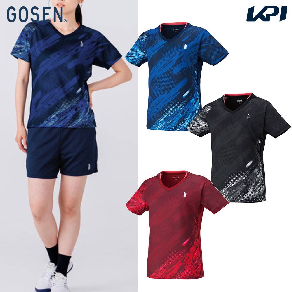 ゴーセン GOSEN テニスウェア レディース   ゲームシャツ T2613 2026SS