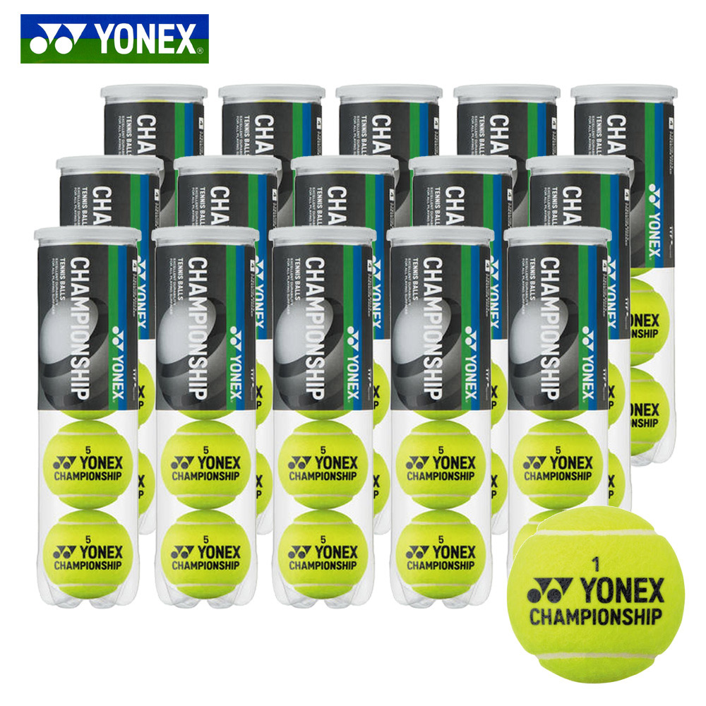 【365日出荷】ヨネックス YONEX テニスボール  チャンピオンシップ (1箱60球/5ダース) CHAMPIONSHIP TB-CHS4