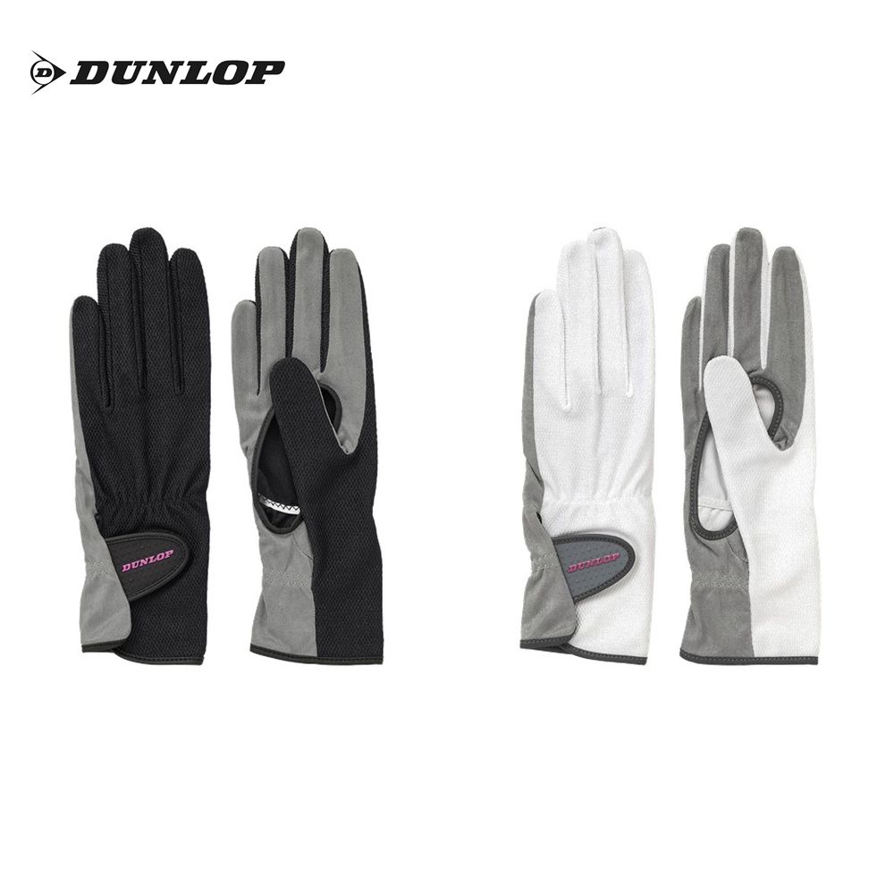 ダンロップ DUNLOP テニスアクセサリー レディース ナノフロント テニスグローブ（両手セット）手のひら穴あきタイプ TGG-0116W