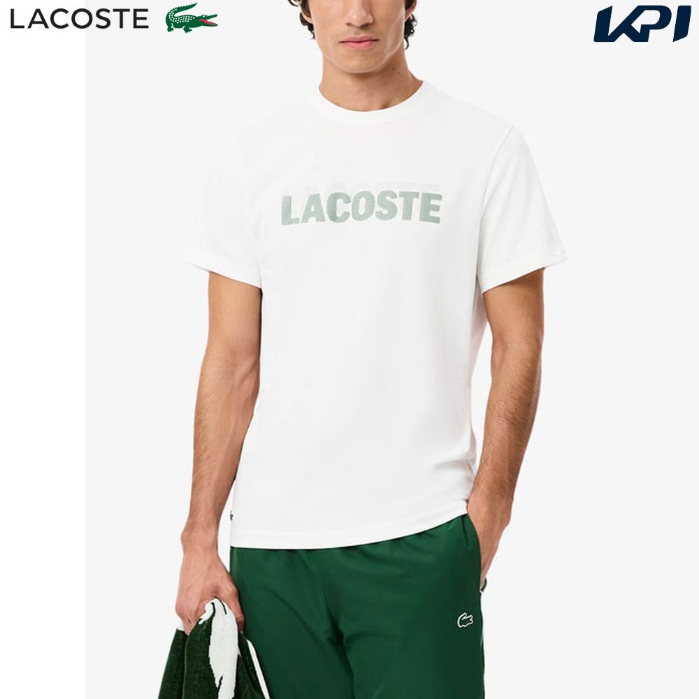 ラコステ LACOSTE テニスウェア メンズ   ブランドネームロゴプリントウルトラドライTシャツ TH0217-99-737 2026SS 2月中旬発売予定※予約「タオルキャンペーン対象」