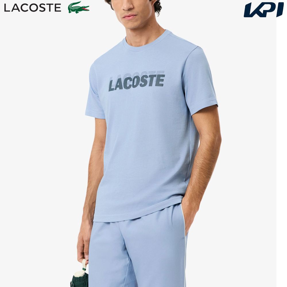 ラコステ LACOSTE テニスウェア メンズ   ブランドネームロゴプリントウルトラドライTシャツ TH0217-99-9N5 2026SS 2月中旬発売予定※予約「タオルキャンペーン対象」