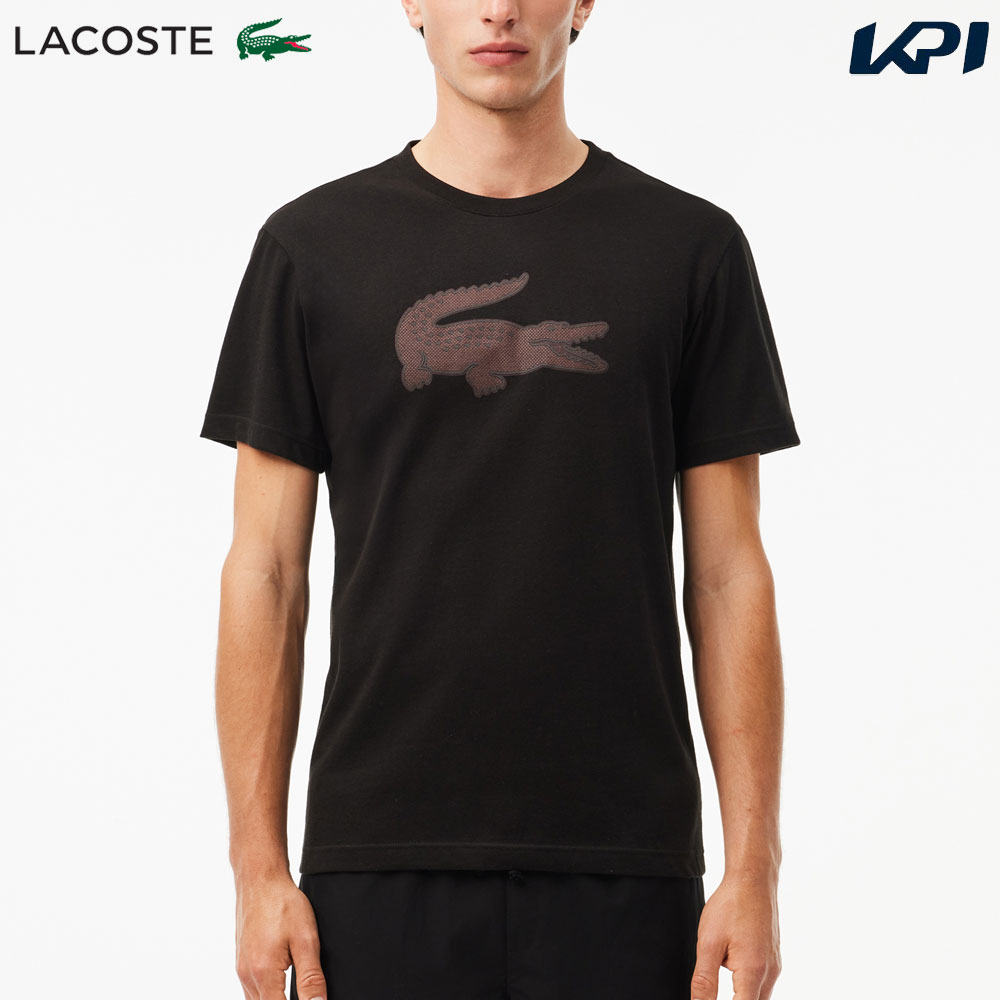 ラコステ LACOSTE テニスウェア メンズ   コットンブレンド ウルトラドライ ロゴプリント Tシャツ TH2042-99-7V2 2024FW