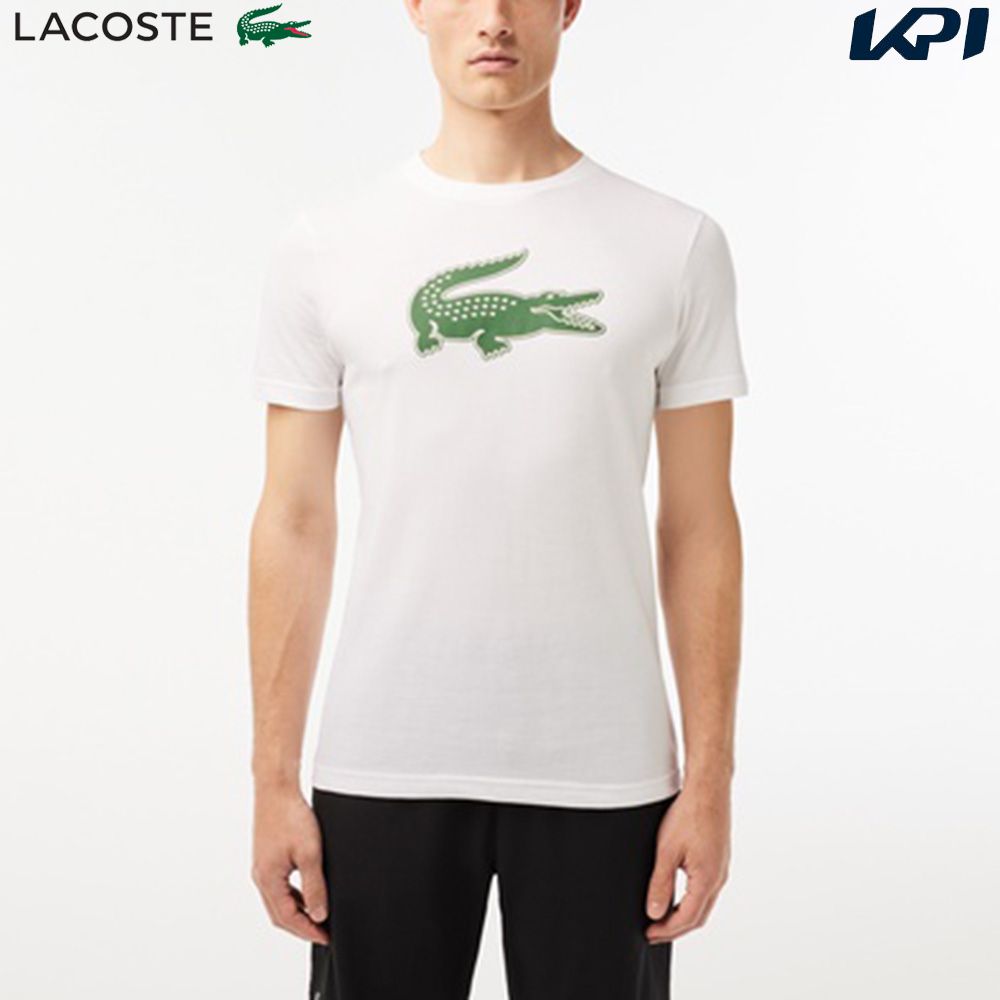 ラコステ LACOSTE テニスウェア メンズ コットンブレンドウルトラドライロゴプリントTシャツ TH2042-99-737 2023FW