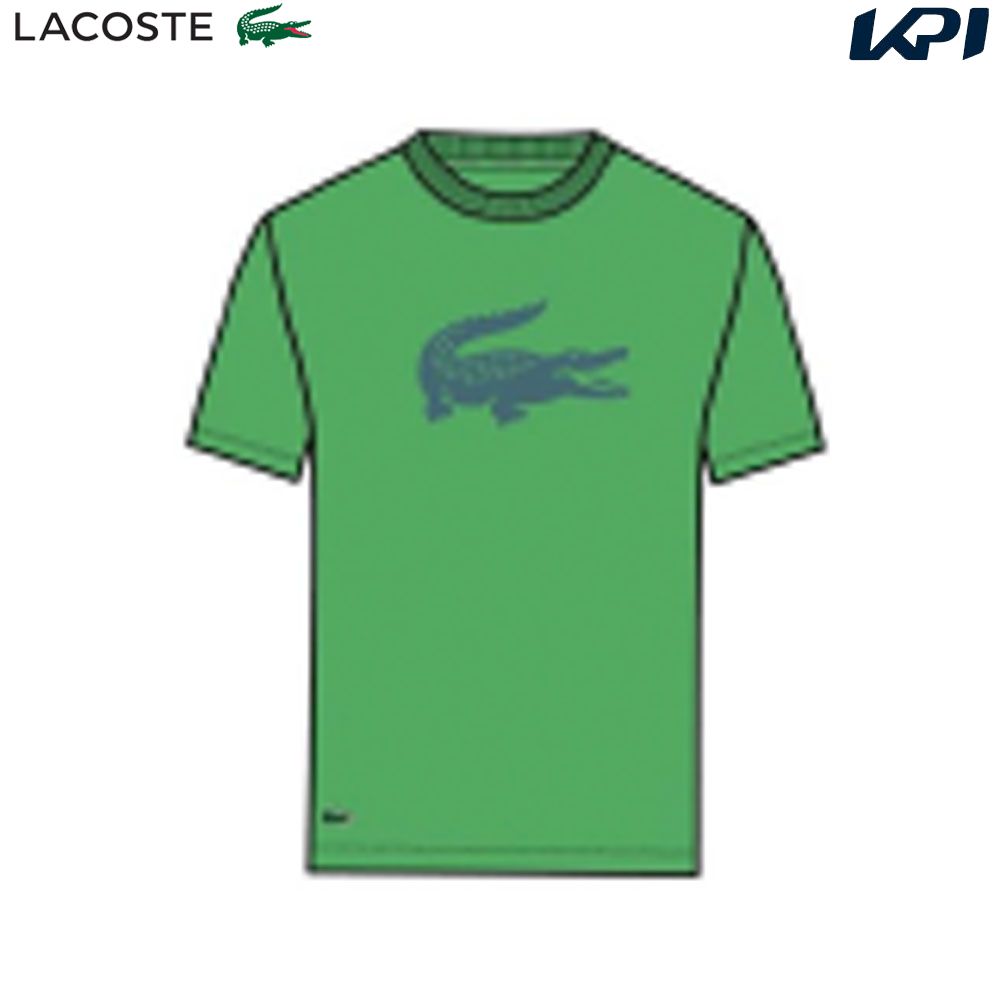 ラコステ LACOSTE テニスウェア メンズ   コットンブレンドウルトラドライロゴプリントTシャツ TH2042-99-IRS 2024SS