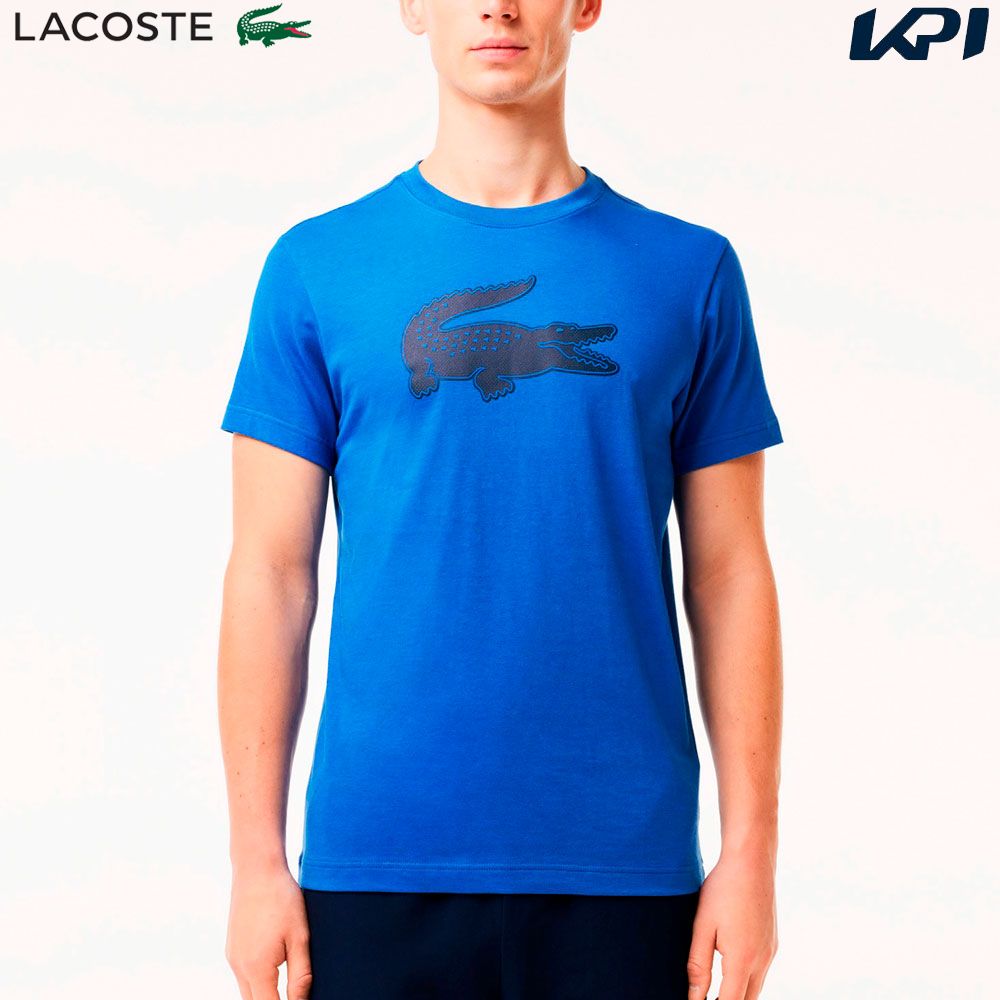 ラコステ LACOSTE テニスウェア メンズ   コットンブレンドウルトラドライロゴプリントTシャツ TH2042-99-IUU 2024SS