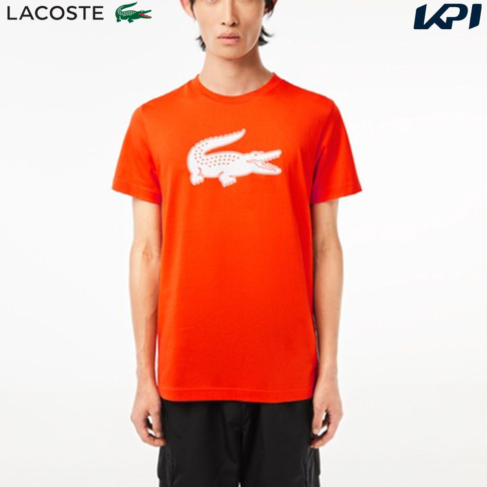 ラコステ LACOSTE テニスウェア メンズ コットンブレンドウルトラドライロゴプリントTシャツ TH2042-99-NI6 2023FW