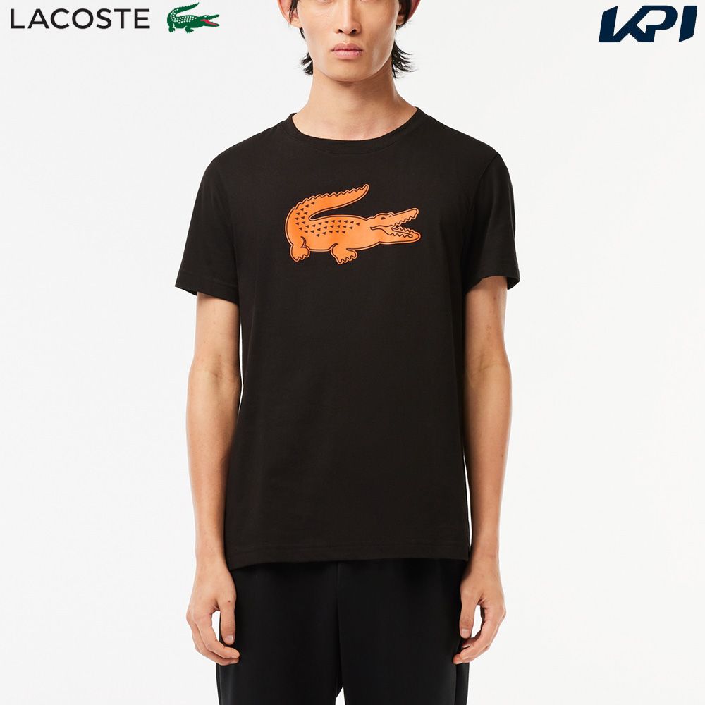 ラコステ LACOSTE テニスウェア メンズ コットンブレンドウルトラドライロゴプリントTシャツ TH2042-99-QXI 2023FW
