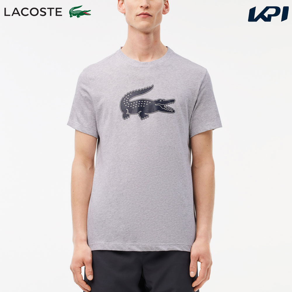 ラコステ LACOSTE テニスウェア メンズ   コットンブレンド ウルトラドライ ロゴプリント Tシャツ TH2042-99-MNC 2024FW