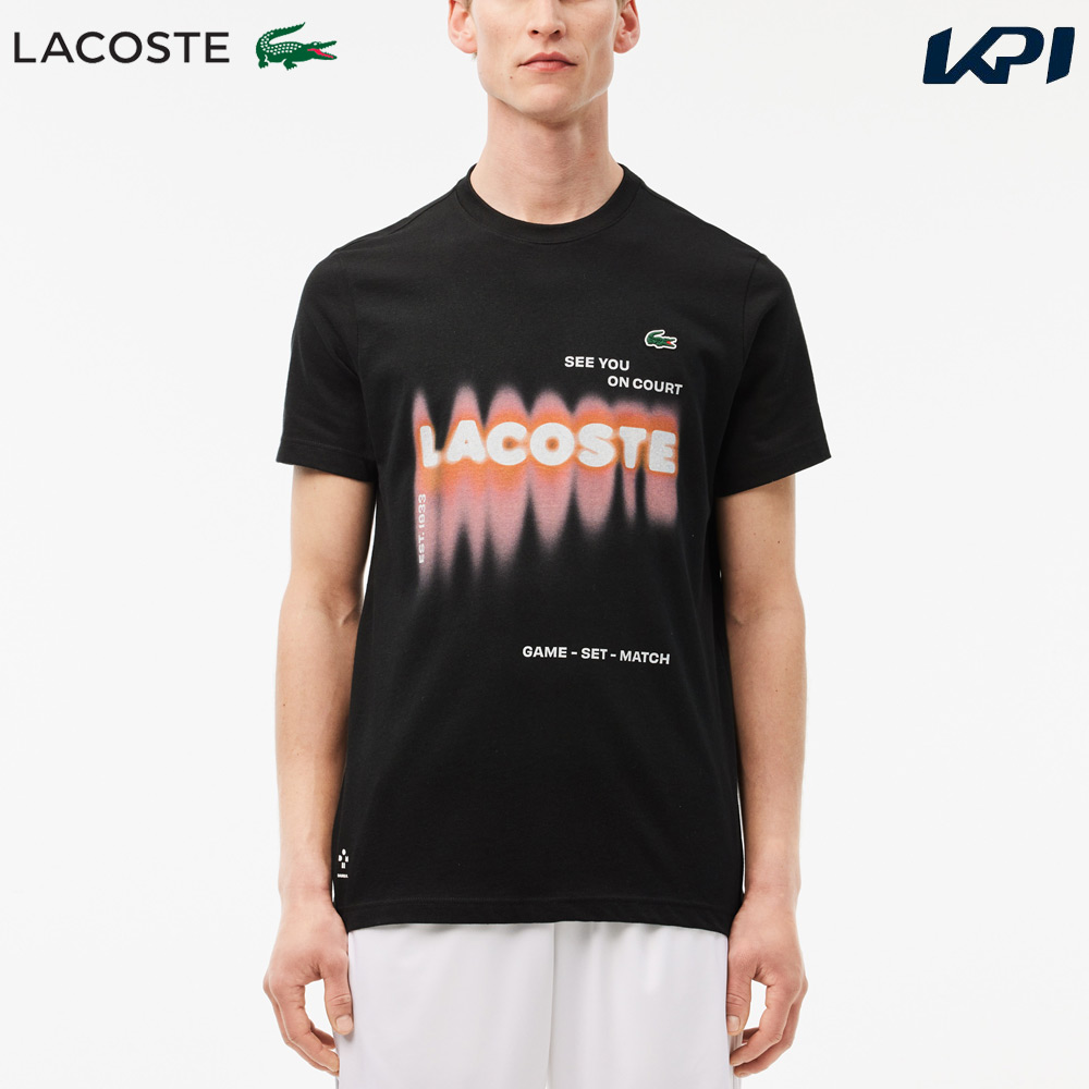 ラコステ LACOSTE テニスウェア メンズ   『ダニール・メドベージェフ』ネームグラフィックTシャツ TH2617-10-031 2024FW