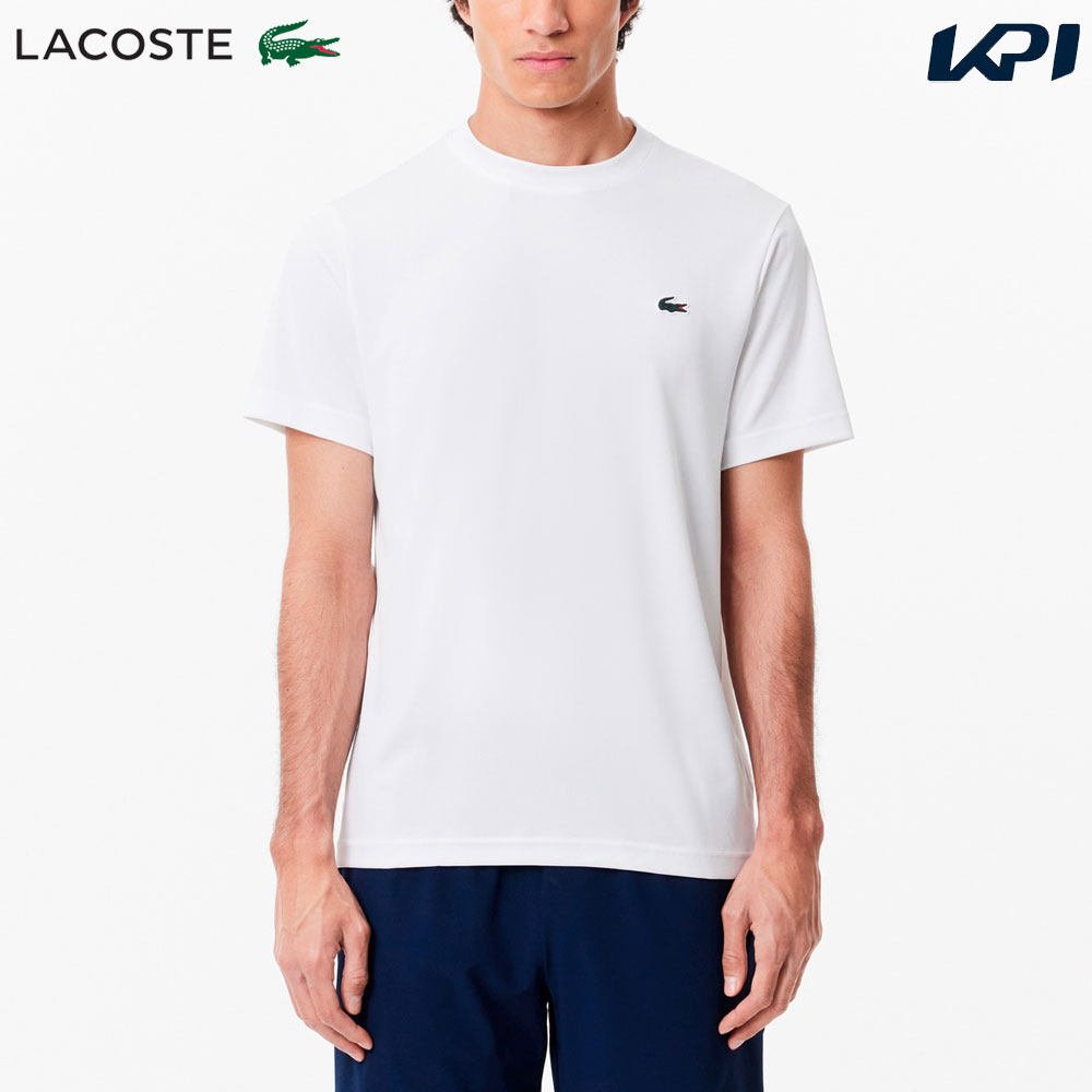 ラコステ LACOSTE テニスウェア メンズ   ウルトラドライ鹿の子地Tシャツ TH3401-99-001 2024FW