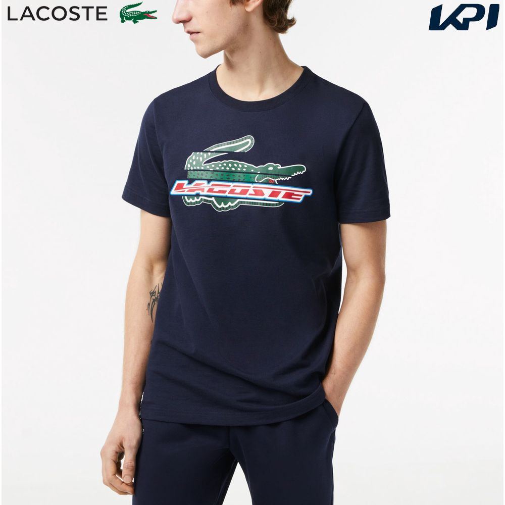 ラコステ LACOSTE テニスウェア メンズ ミックスグラフィックウルトラドライTシャツ TH5156-99-166 2023SS