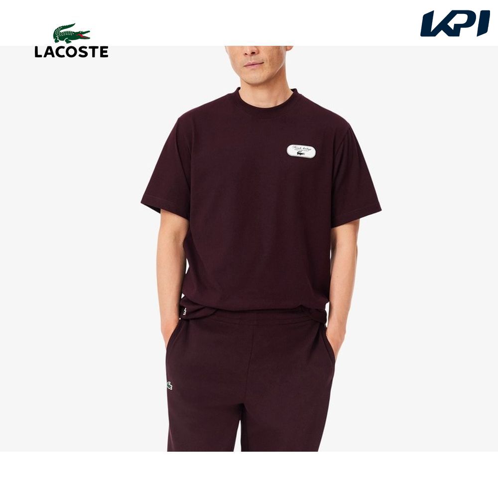 ラコステ LACOSTE テニスウェア メンズ   テニスヘリテージグラフィックウルトラドライTシャツ TH6729-10-3KE 2026FW 9月上旬発売予定※予約