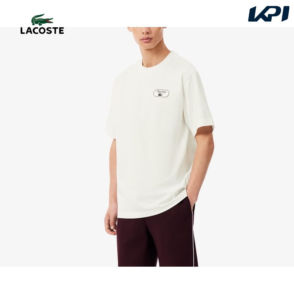 ラコステ LACOSTE テニスウェア メンズ   テニスヘリテージグラフィックウルトラドライTシャツ TH6729-10-70V 2026FW 9月上旬発売予定※予約