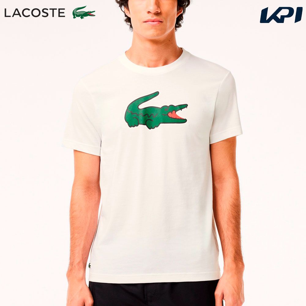 ラコステ LACOSTE テニスウェア メンズ   コットンタッチウルトラドライワニロゴグラフィックTシャツ TH7513-99-2D8 2024SS 4月中旬発売予定※予約