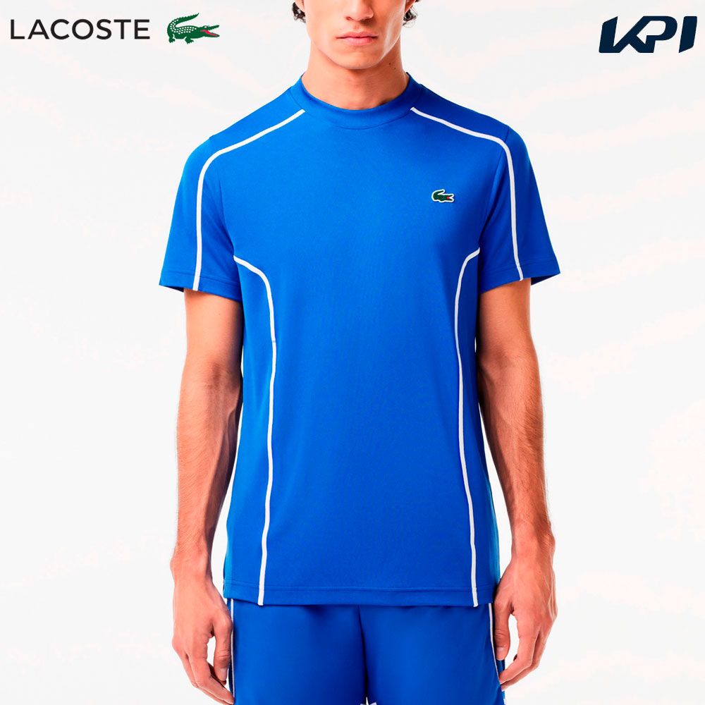 ラコステ LACOSTE テニスウェア メンズ   コントラストラインドウルトラドライTシャツ TH7545-99-IXW 2024SS 4月中旬発売予定※予約