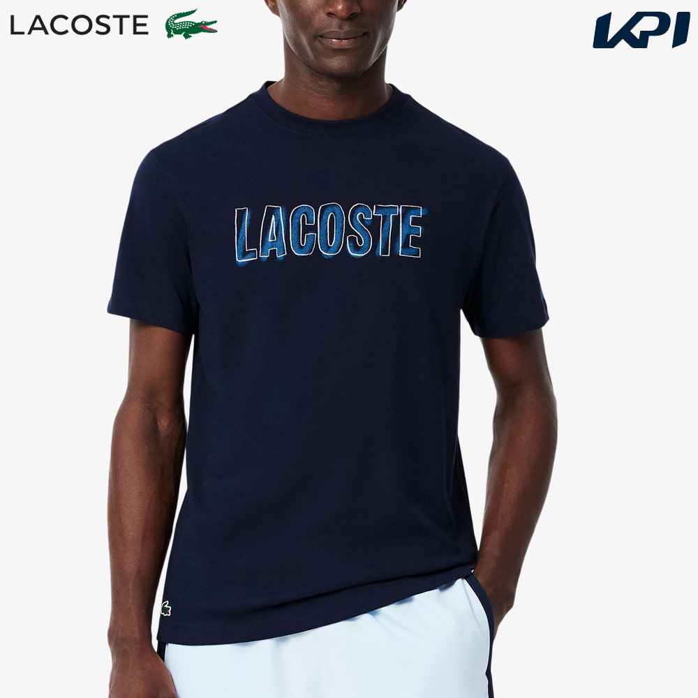 ラコステ LACOSTE テニスウェア メンズ   レイヤードネームウルトラドライ Tシャツ TH8916-99-166 2025SS