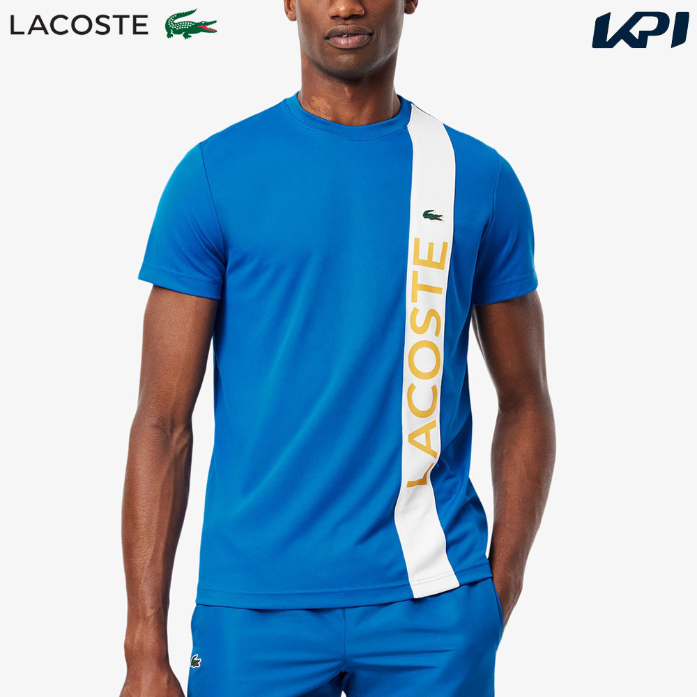 ラコステ LACOSTE テニスウェア メンズ   アシンメトリーデザインウルトラドライ鹿の子 Tシャツ TH8938-10-GI9 2025SS