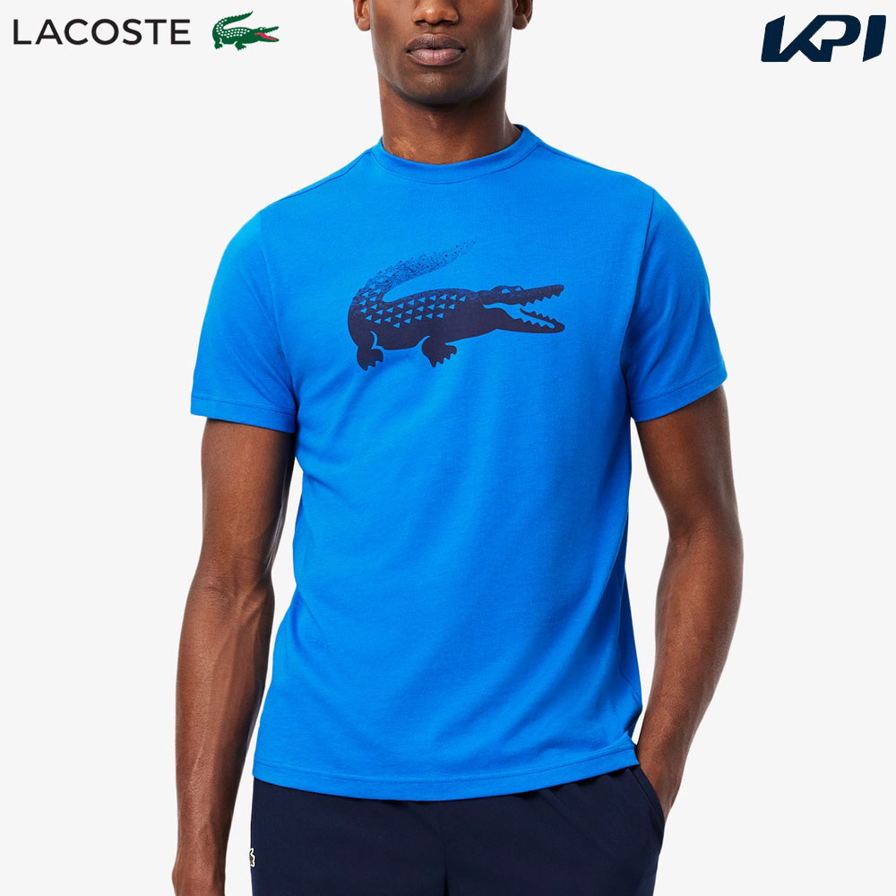 ラコステ LACOSTE テニスウェア メンズ   メドベージェフ かすれワニロゴプリント Tシャツ TH8970-10-3D3 2025SS