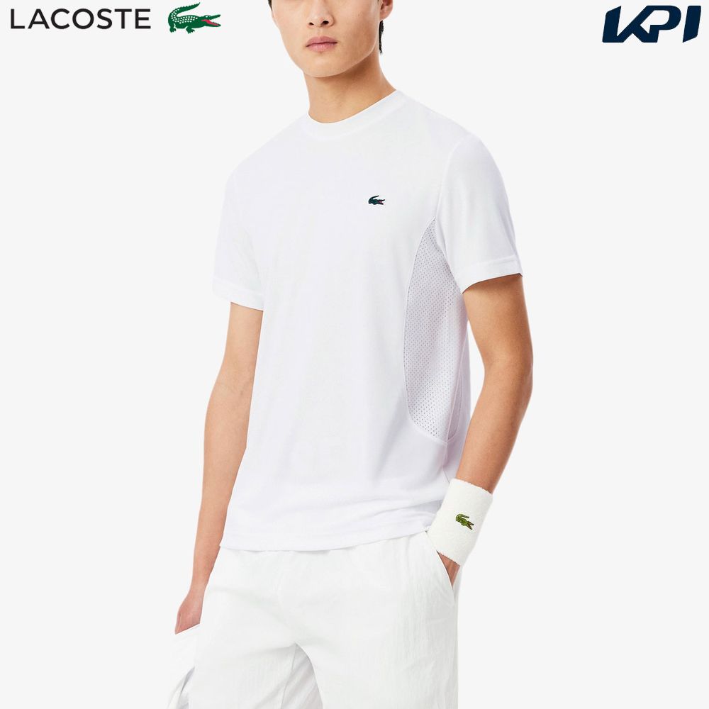 ラコステ LACOSTE テニスウェア メンズ 『ノバク・ジョコビッチ』サイドメッシュウルトラドライTシャツ TH9973-99-001 2026SS 3月中旬発売予定※予約