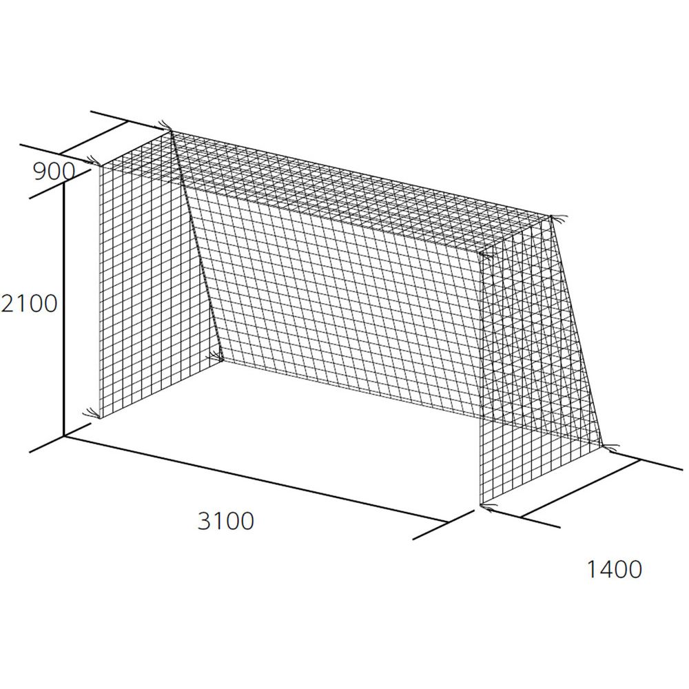トーエイライト TOEILIGHT フットサル設備用品    フットサル･ハンドゴールネット B2562