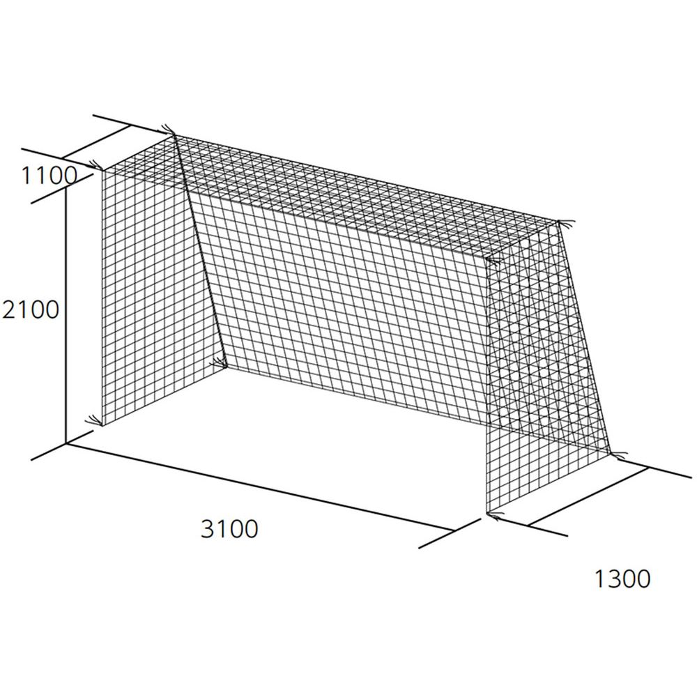 トーエイライト TOEILIGHT フットサル設備用品    フットサル･ハンドゴールネット B6022