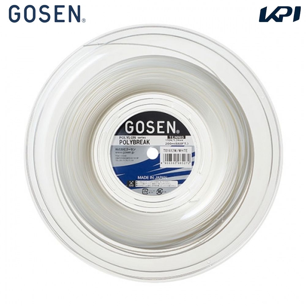 ゴーセン GOSEN テニスガット・ストリング    POLYBREAK 18 200mロール ポリブレイク18 TS1622