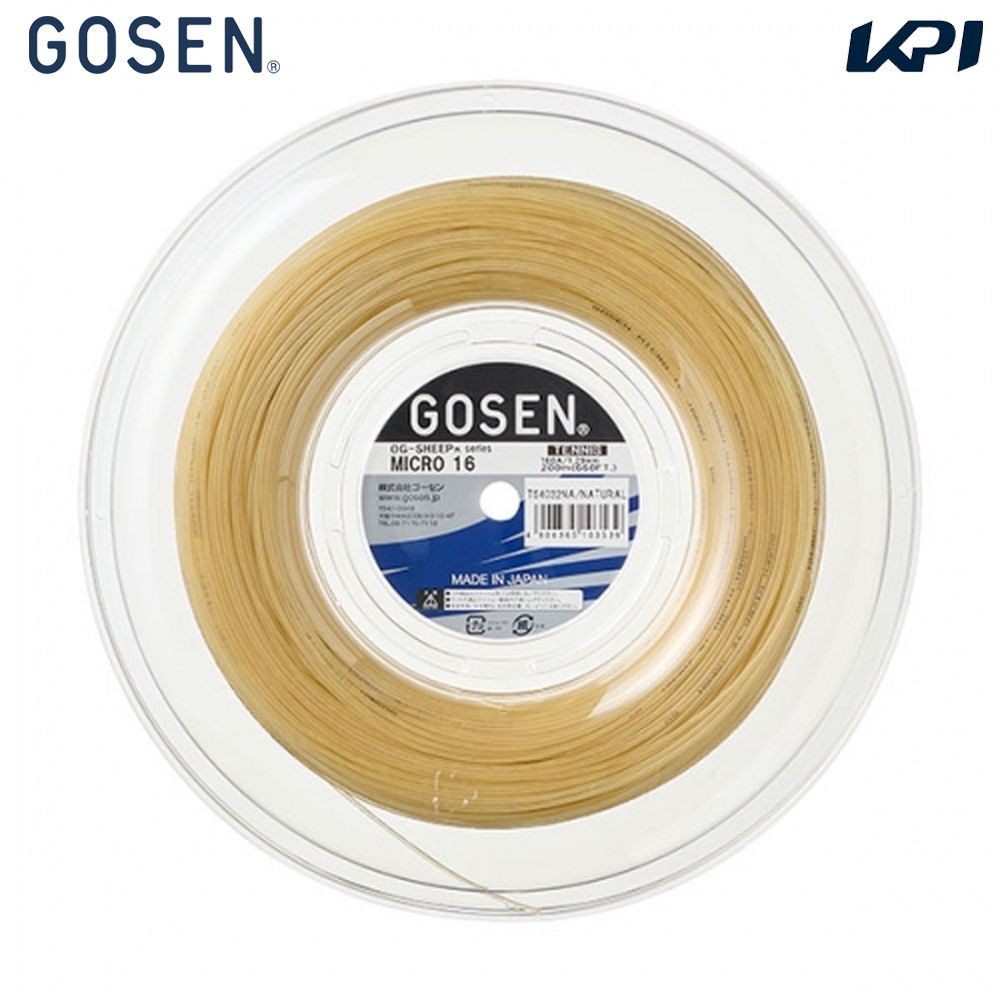 ゴーセン GOSEN テニスガット・ストリング    OG-S MICRO 18 200mロール TS4052