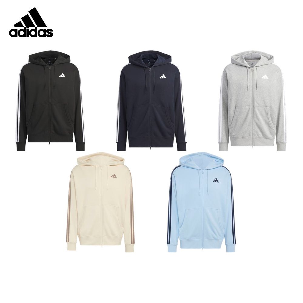 アディダス adidas マルチSPウェア メンズ   エッセンシャルズ プラス ルーズフィット スリーストライプス フレンチテリー フルジップ パーカー TS653 2026FW
