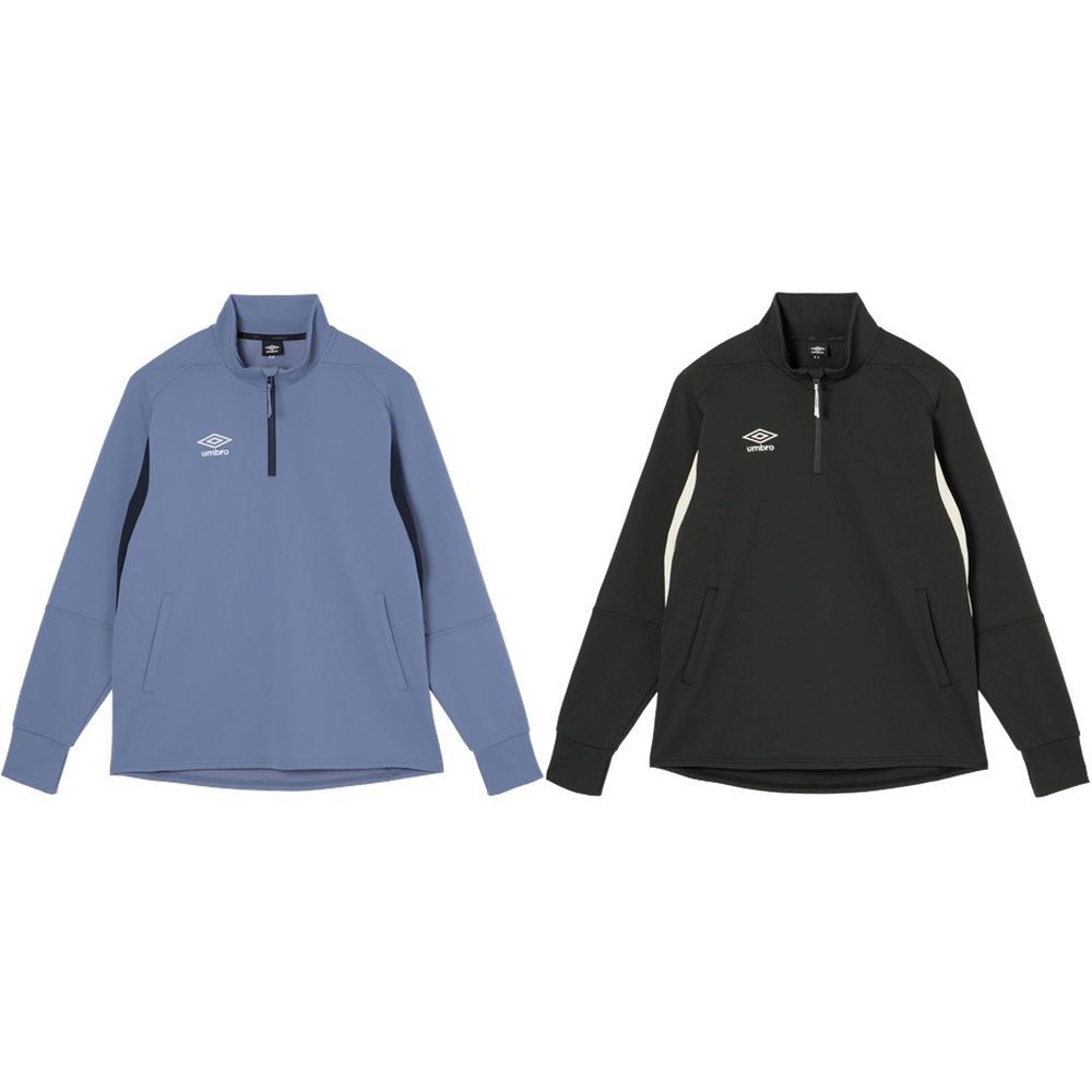 アンブロ UMBRO サッカーウェア メンズ   【THE THIRD by UMBRO】ウォームアップハーフジップトップ UF6SJG10M 2026SS