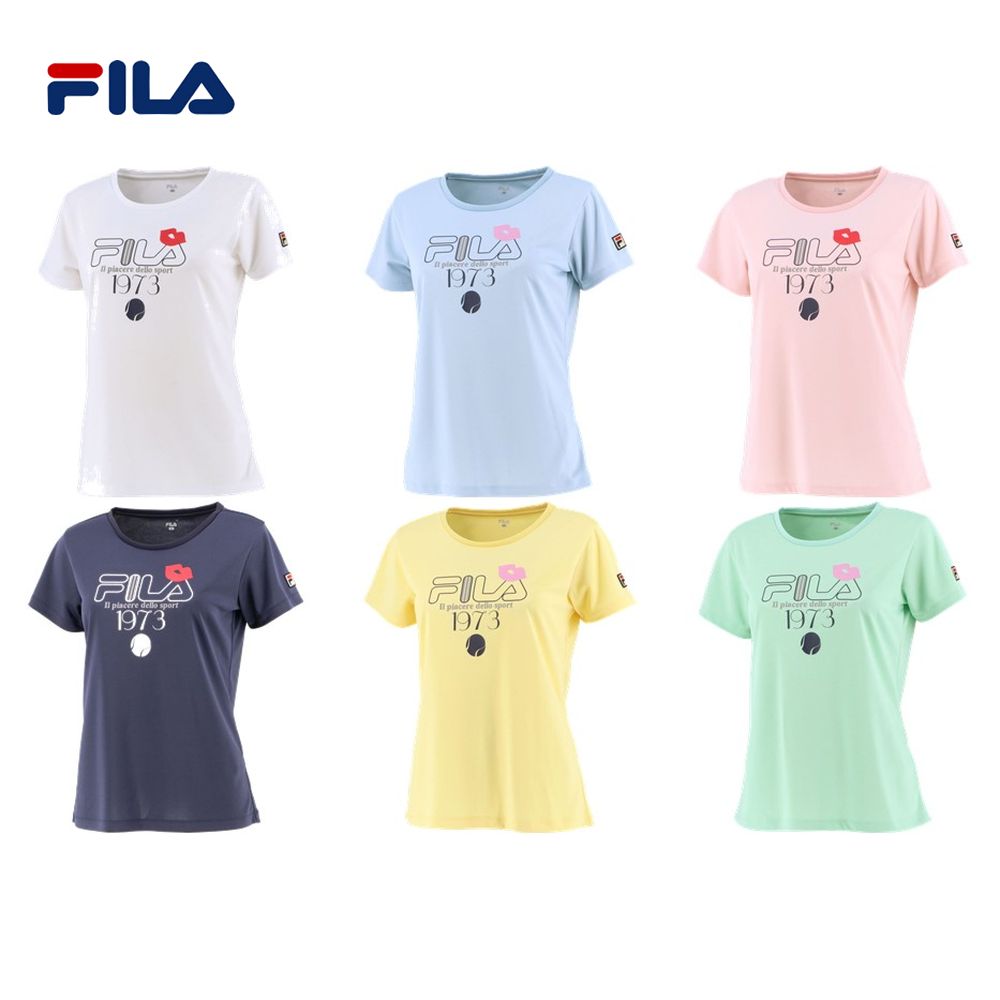 フィラ FILA テニスウェア レディース  グラフィックTシャツ VL2435 2022SS