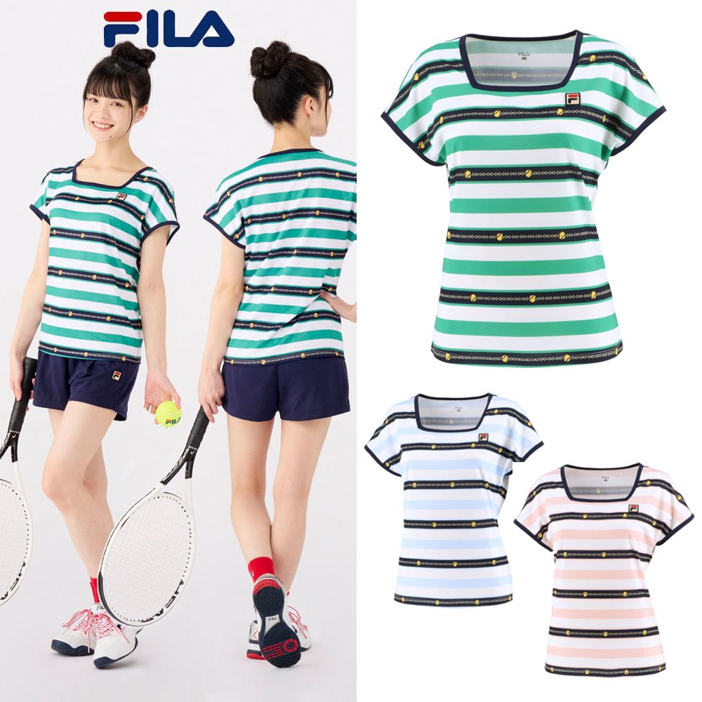 フィラ FILA テニスウェア レディース ゲームシャツ VL2475 2022SS