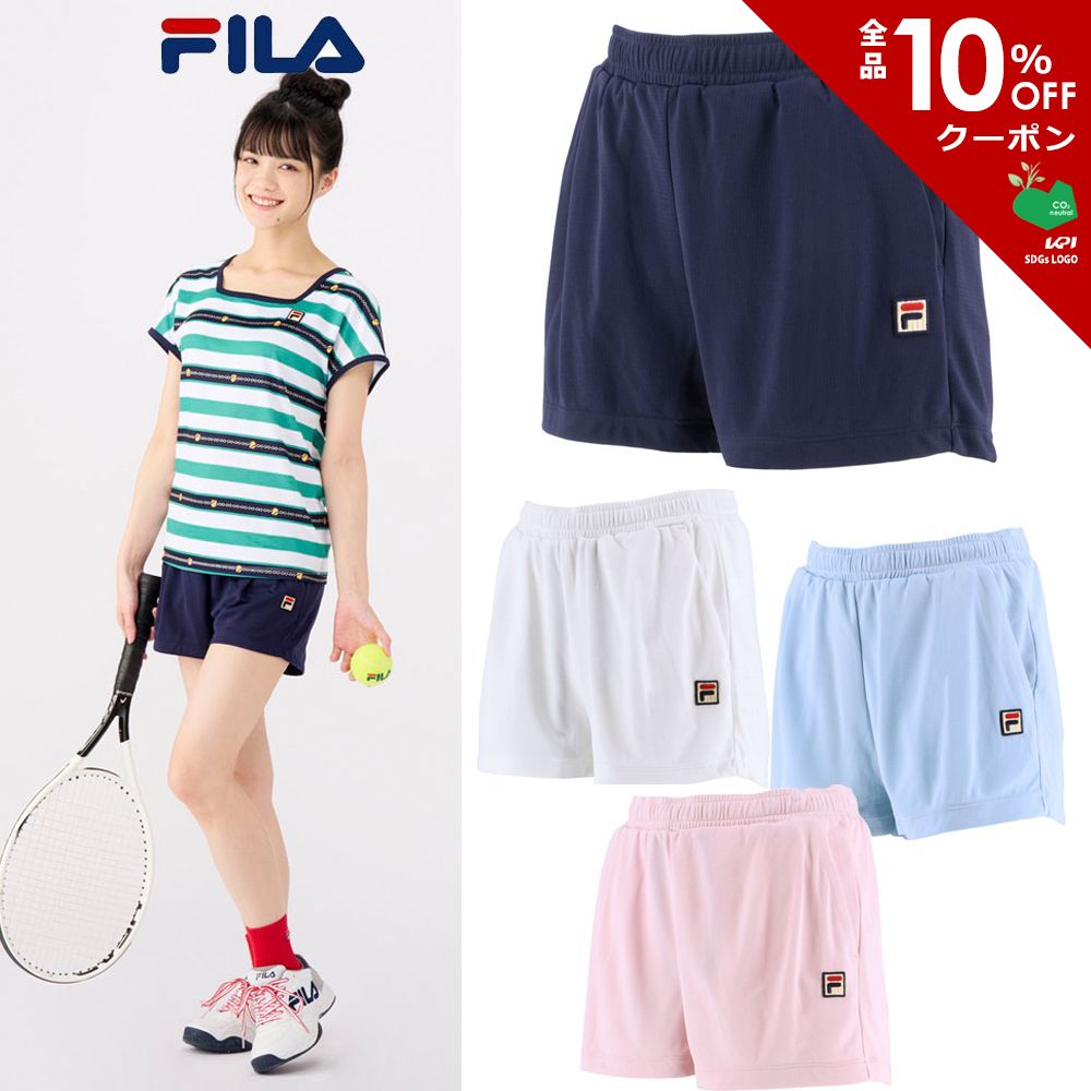 フィラ FILA テニスウェア レディース ショートパンツ VL2478 2022SS