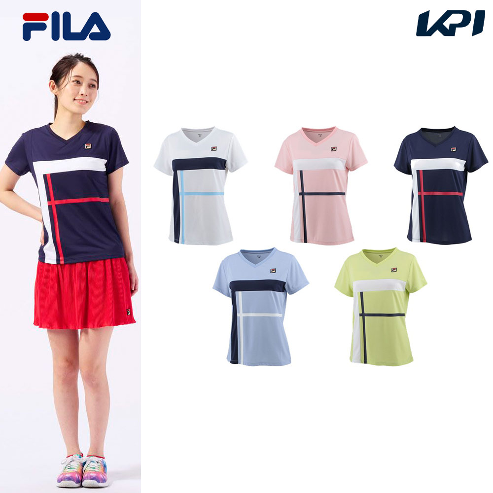 フィラ FILA テニスウェア レディース ゲームシャツ VL2598 2023SS