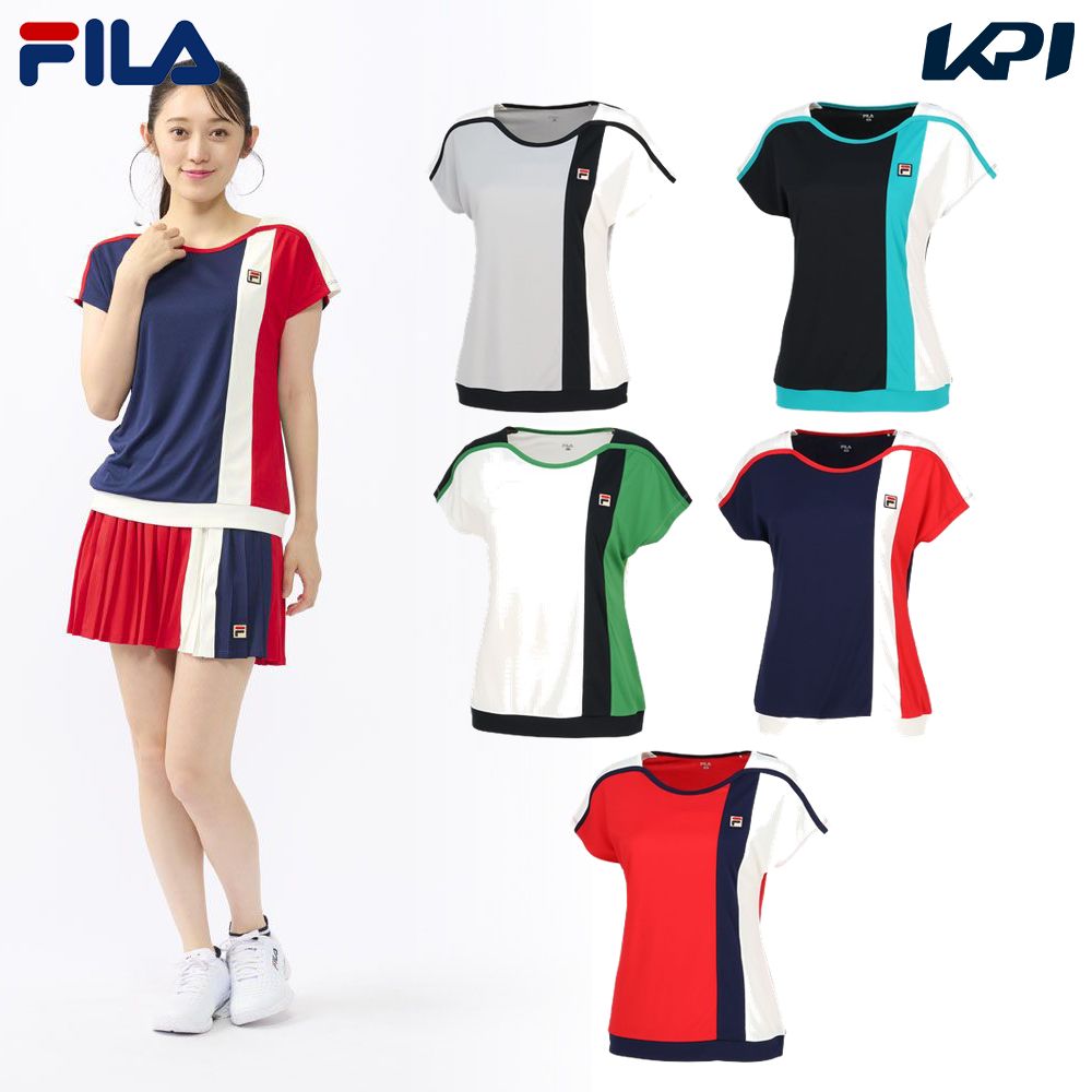 フィラ FILA テニスウェア レディース ゲームシャツ VL2760 2023FW 