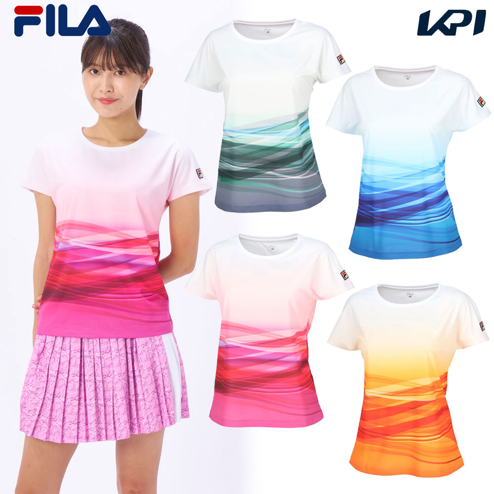 フィラ FILA テニスウェア レディース   ゲームシャツ VL2832 2024SS