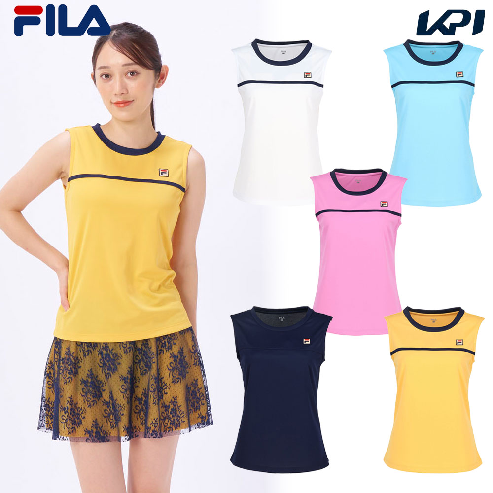 フィラ FILA テニスウェア レディース   ノースリーブシャツ VL2844 2024SS