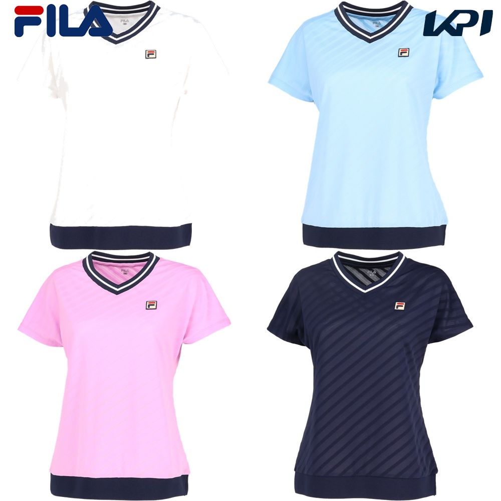 フィラ FILA テニスウェア レディース   ゲームシャツ VL2864 2024SS