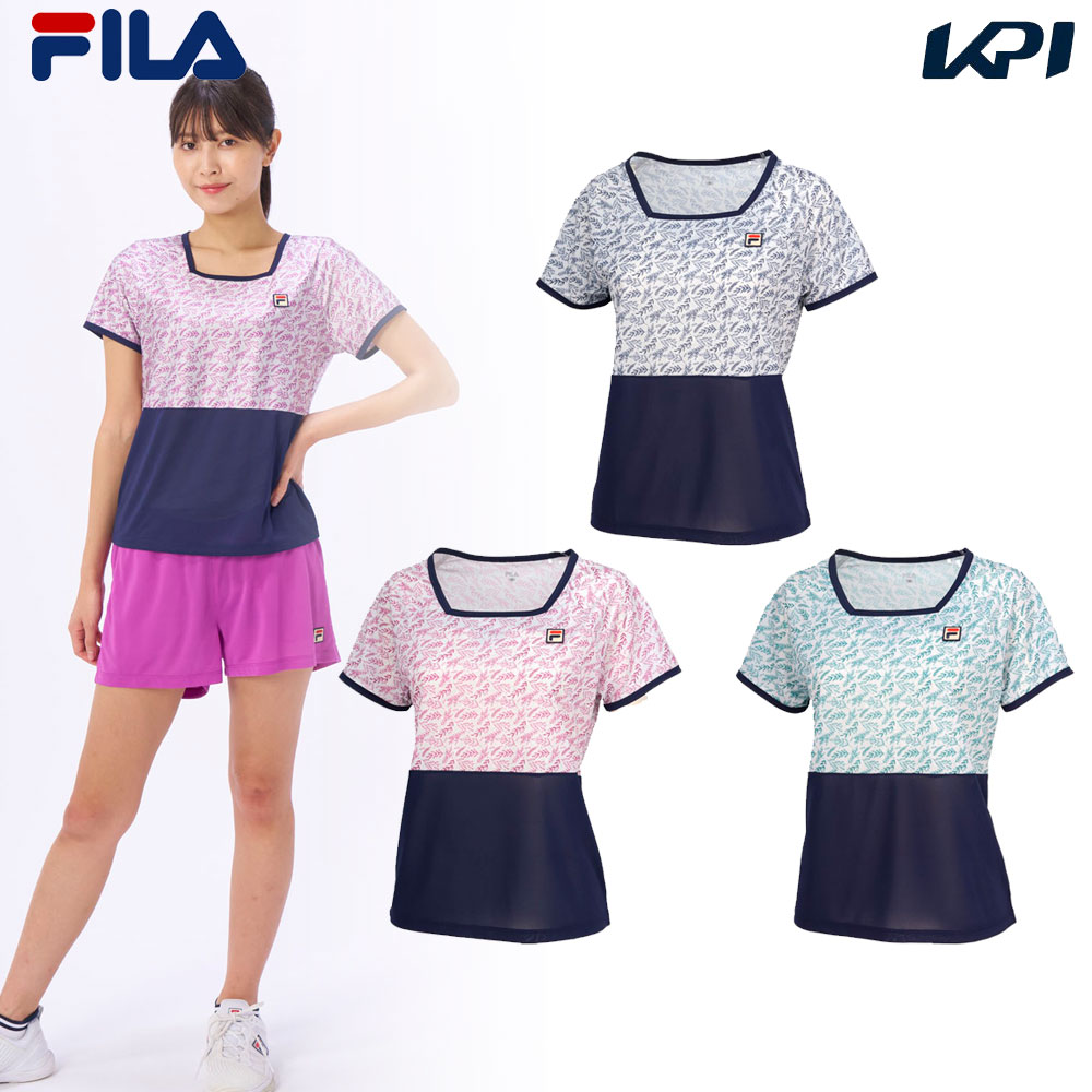 フィラ FILA テニスウェア レディース ゲームシャツ VL2871 2024SS 6月 