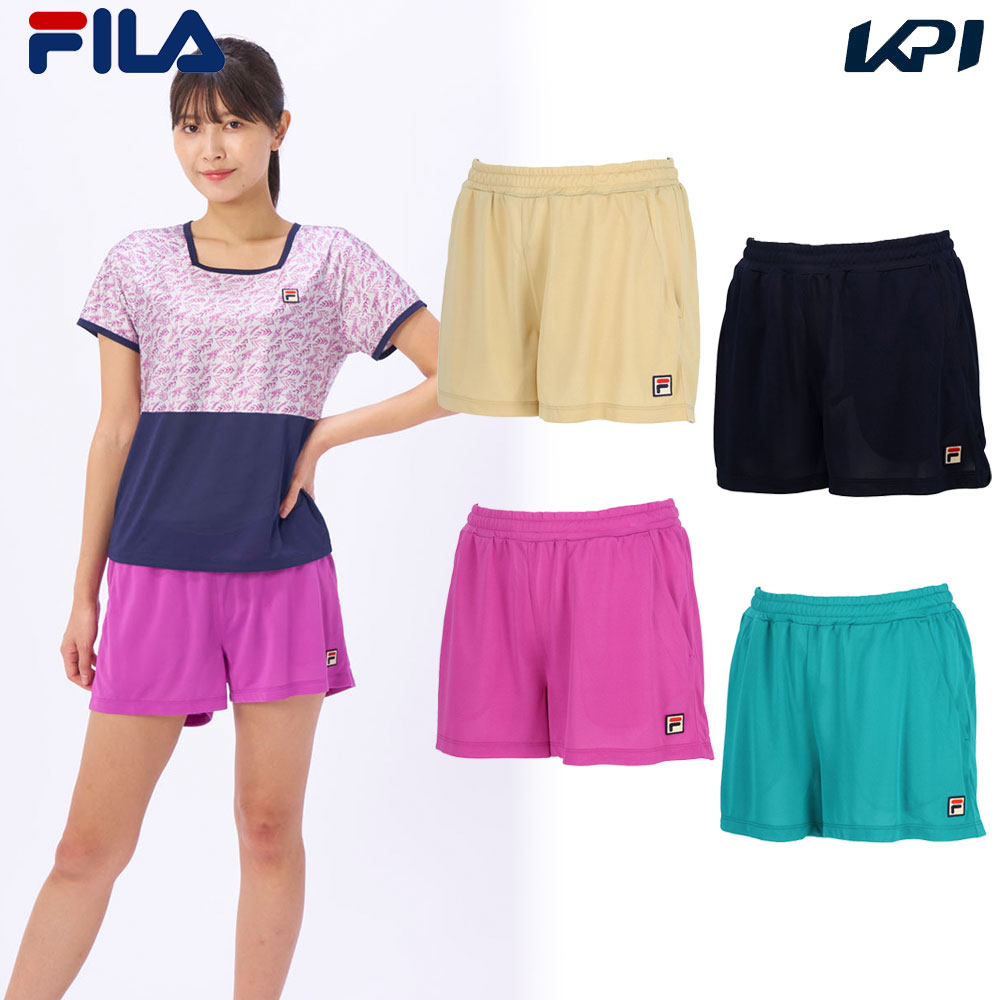 フィラ FILA テニスウェア レディース   ショートパンツ VL2878 2024SS