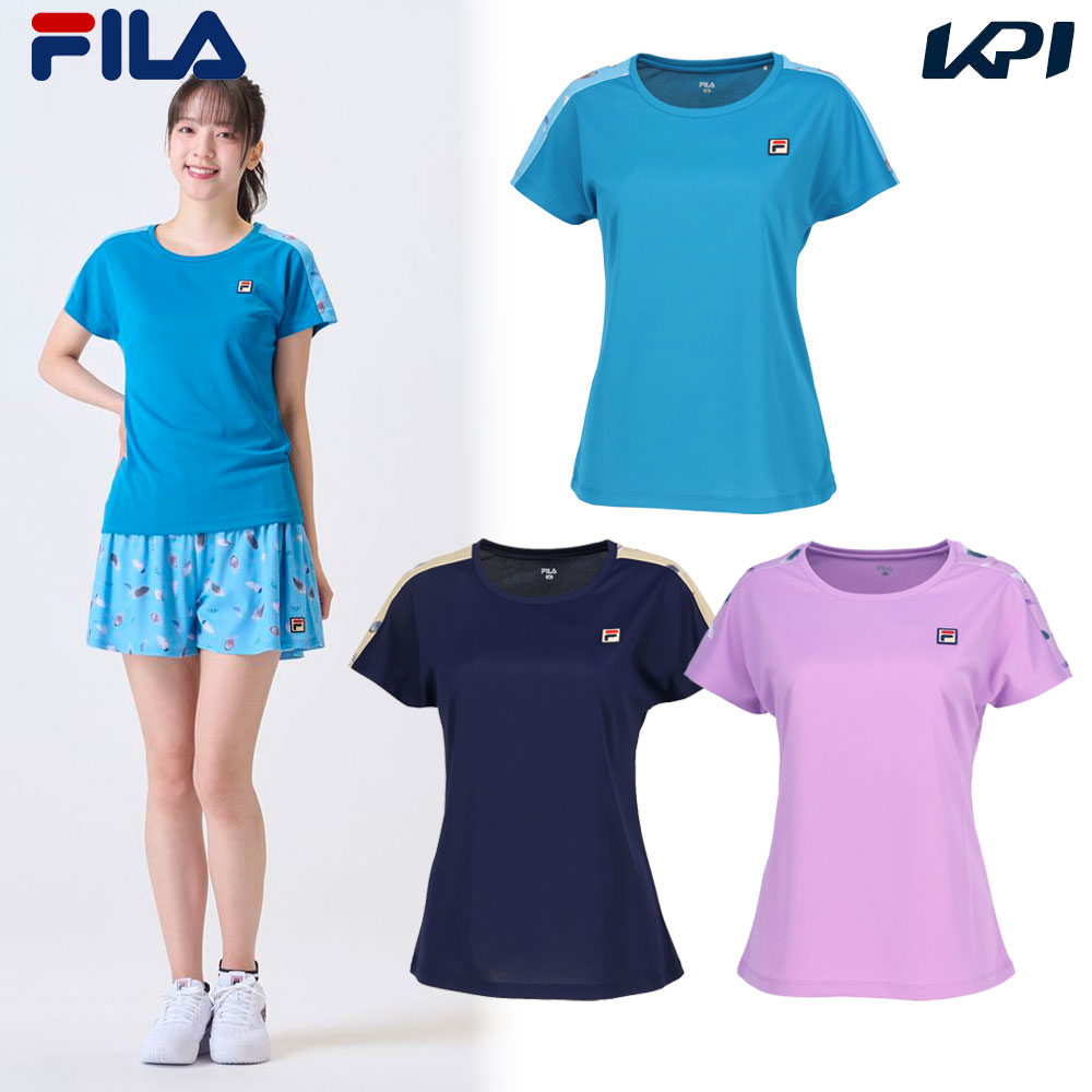 フィラ FILA テニスウェア レディース   ゲームシャツ VL2911 2024FW