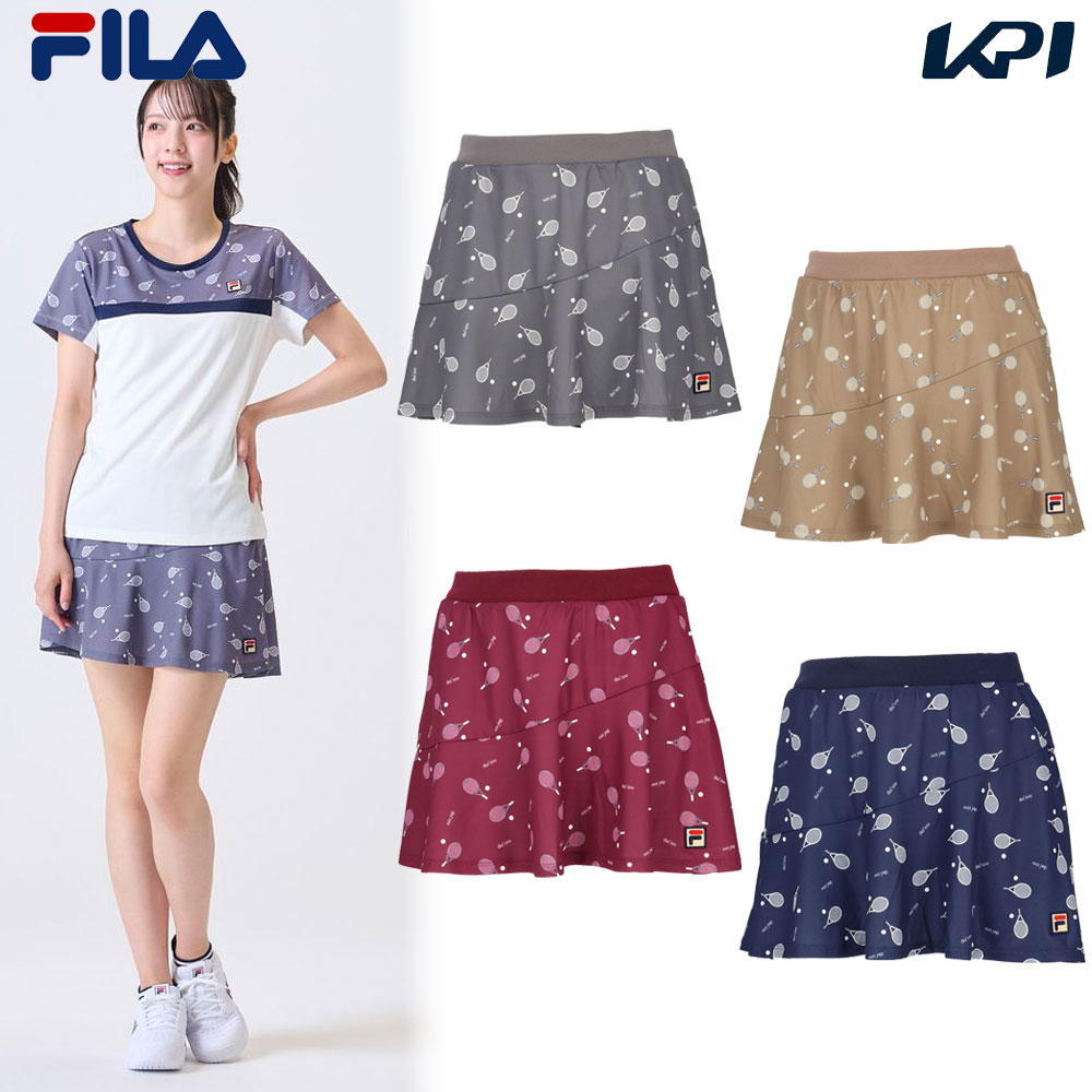 フィラ FILA テニスウェア レディース スコート VL2950 2024FW