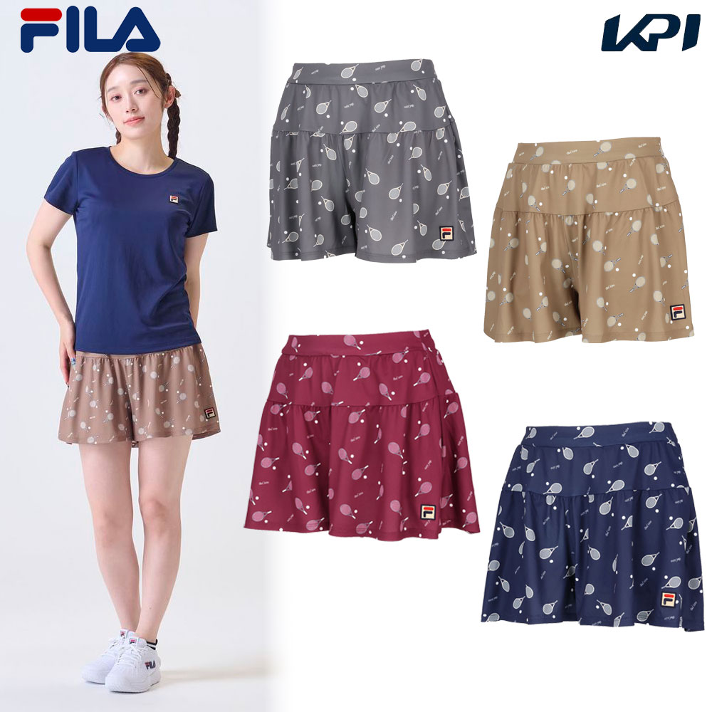 フィラ FILA テニスウェア レディース キュロットパンツ VL2951 2024FW 9月上旬発売予定※予約 - KPI  CLUB（KPI公式オンラインストア）