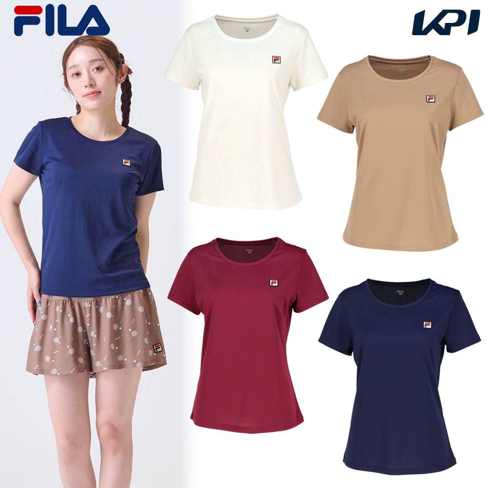 フィラ FILA テニスウェア レディース グラフィックTシャツ VL2953 2024FW - KPI CLUB（KPI公式オンラインストア）